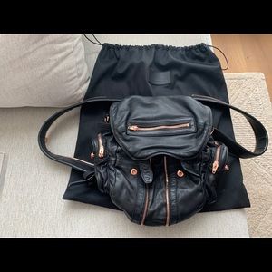 Alexander Wang Mini Marti Blck Rose Gold hardwares